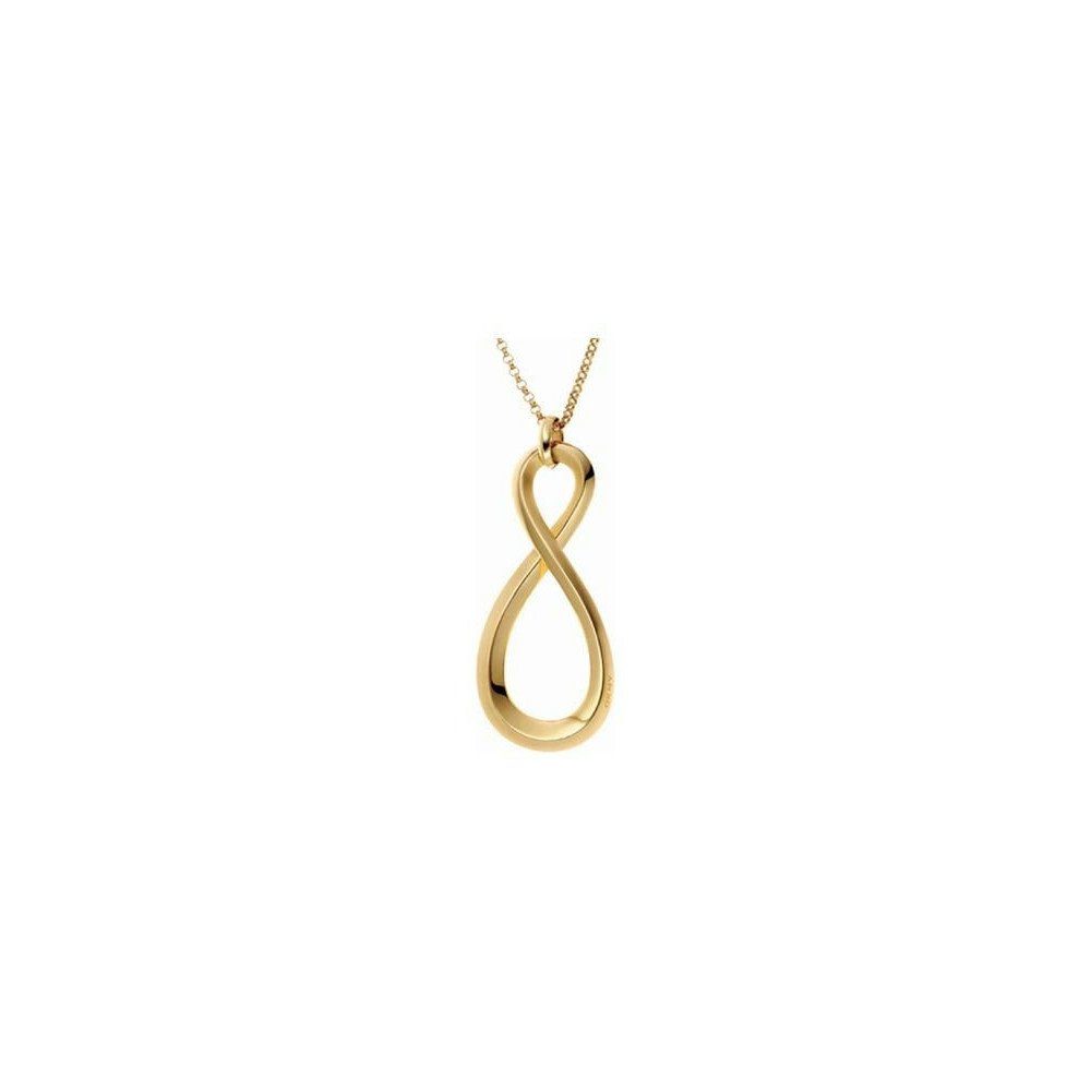 DKNY Collier Damen, aus Edelstahl, Gold, 60cm lang, Karabiner