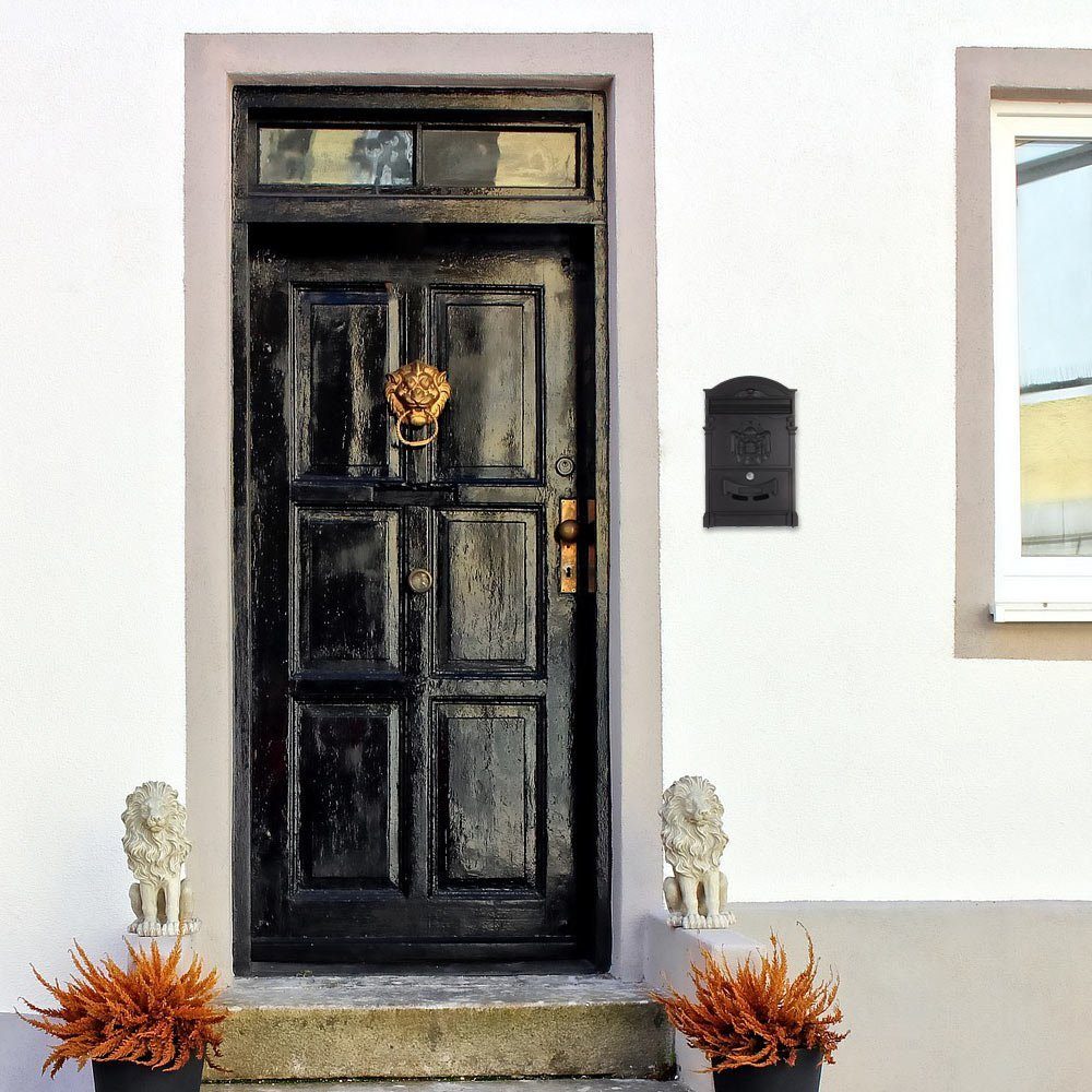 Profirst Wandbriefkasten Mail PM 700 Briefkasten Schwarz