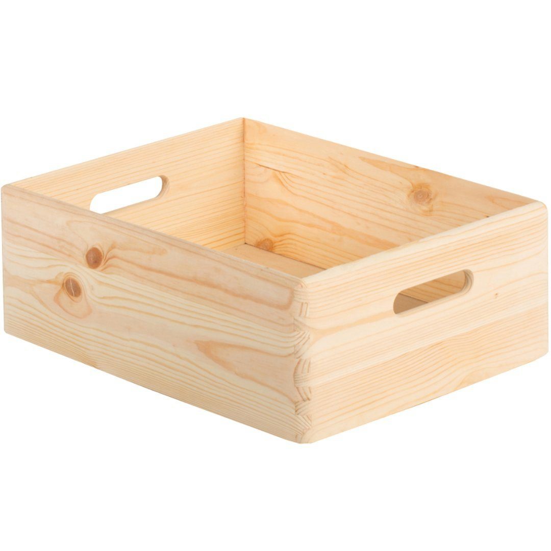 Astigarraga Kit Line Holzkiste Holzkiste in verschiedene Größen; stapelbar; Vollholz; Vorratsbox