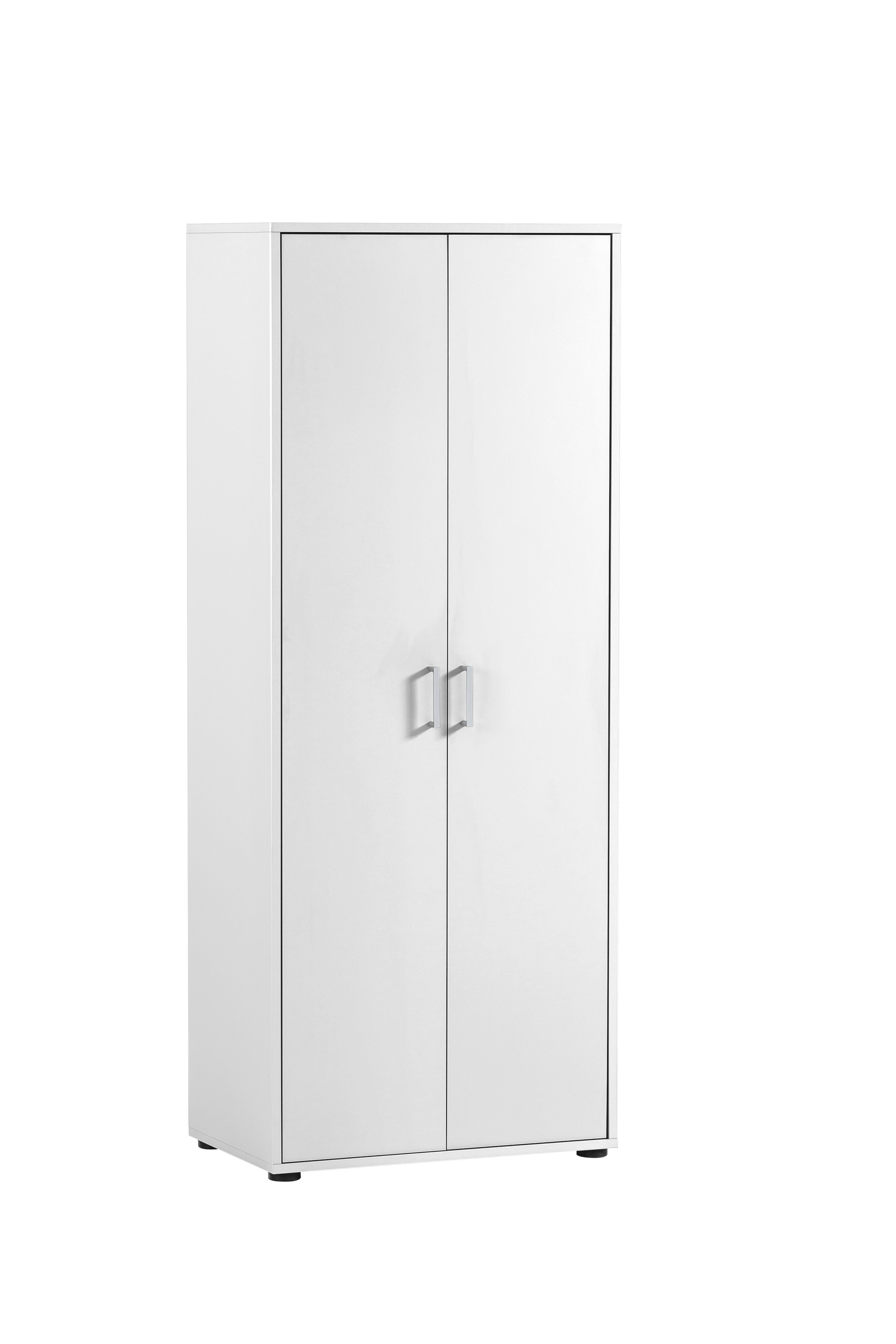 MÖBELPARTNER Aktenschrank Fox, Tall, HxBxT 164x65x41cm, 2 Flügeltüren, Weiß