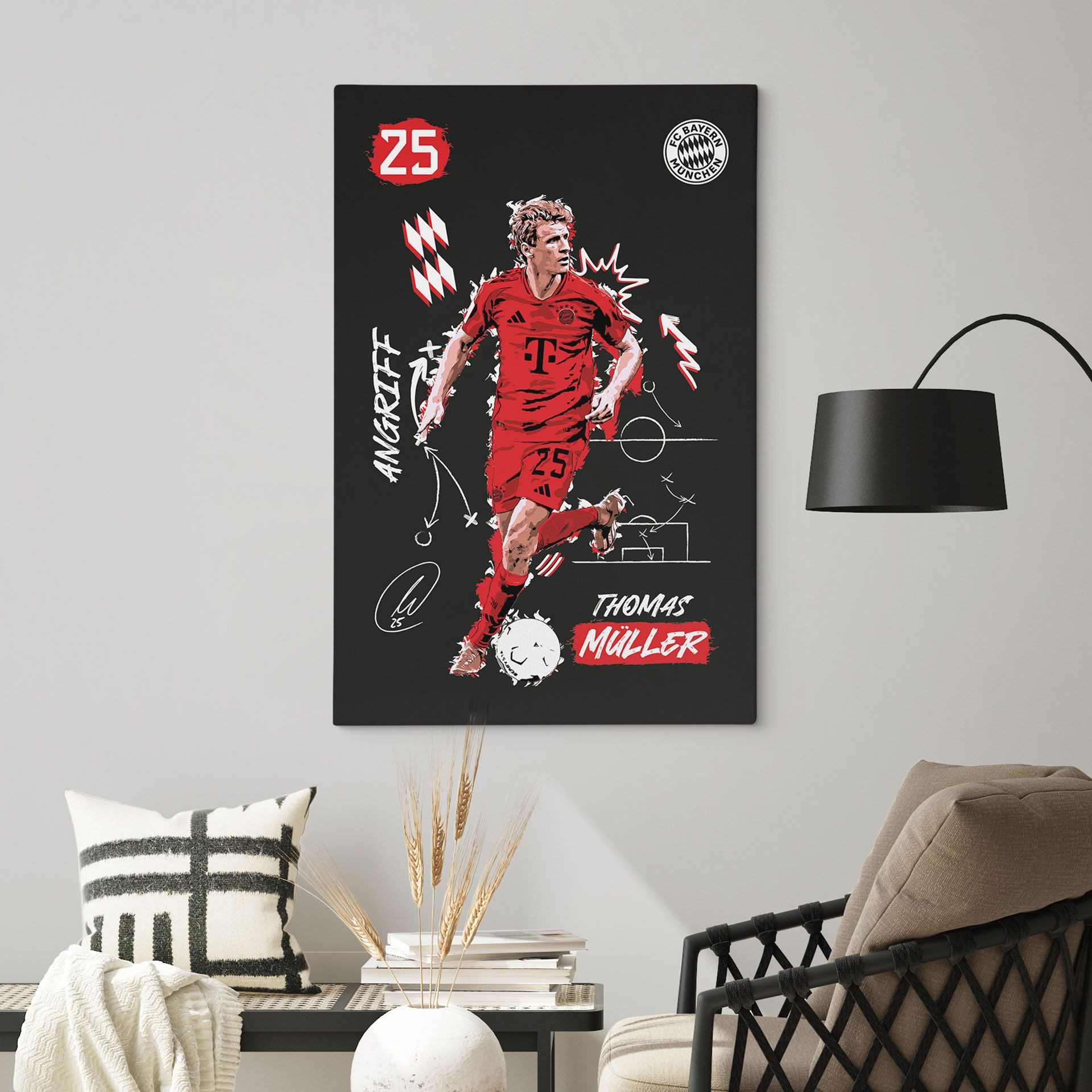 FC Bayern München Leinwandbild FCB Wandbild günstig online kaufen
