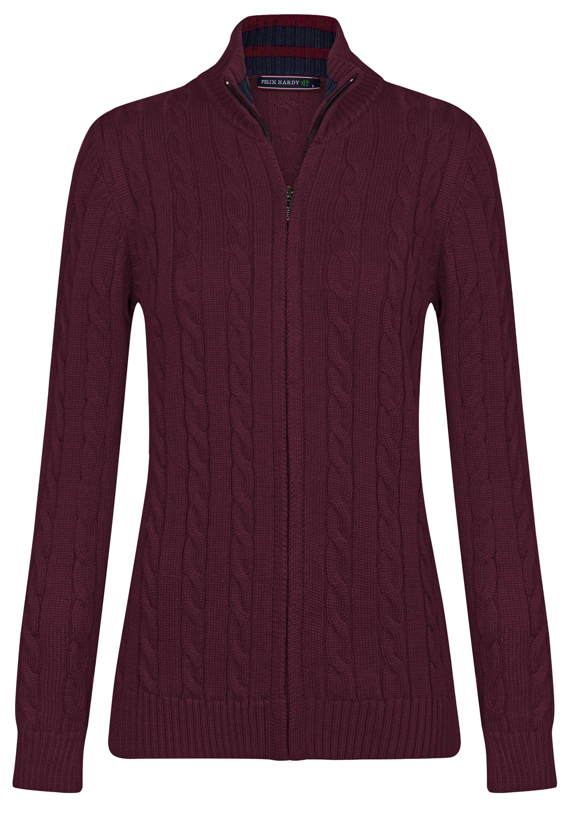 Felix Hardy Strickjacke Strickjacke mit Zopfmuster