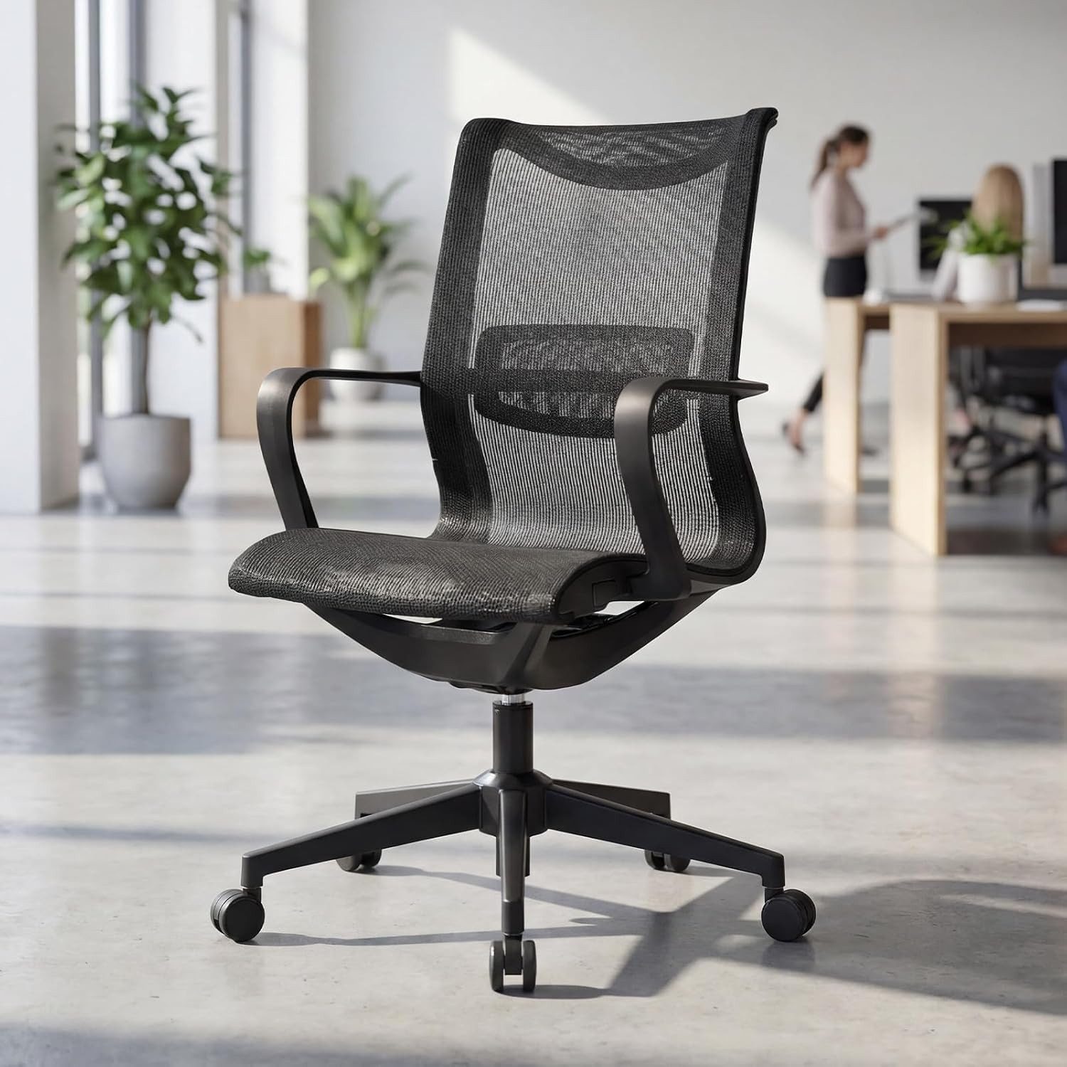 CHAIRUS Schreibtischstuhl Ergonomischer, Drehbar Höhenverstellbar, 61*61*93-102,5cm (1 St), 360° drehbar, höhenverstellbar