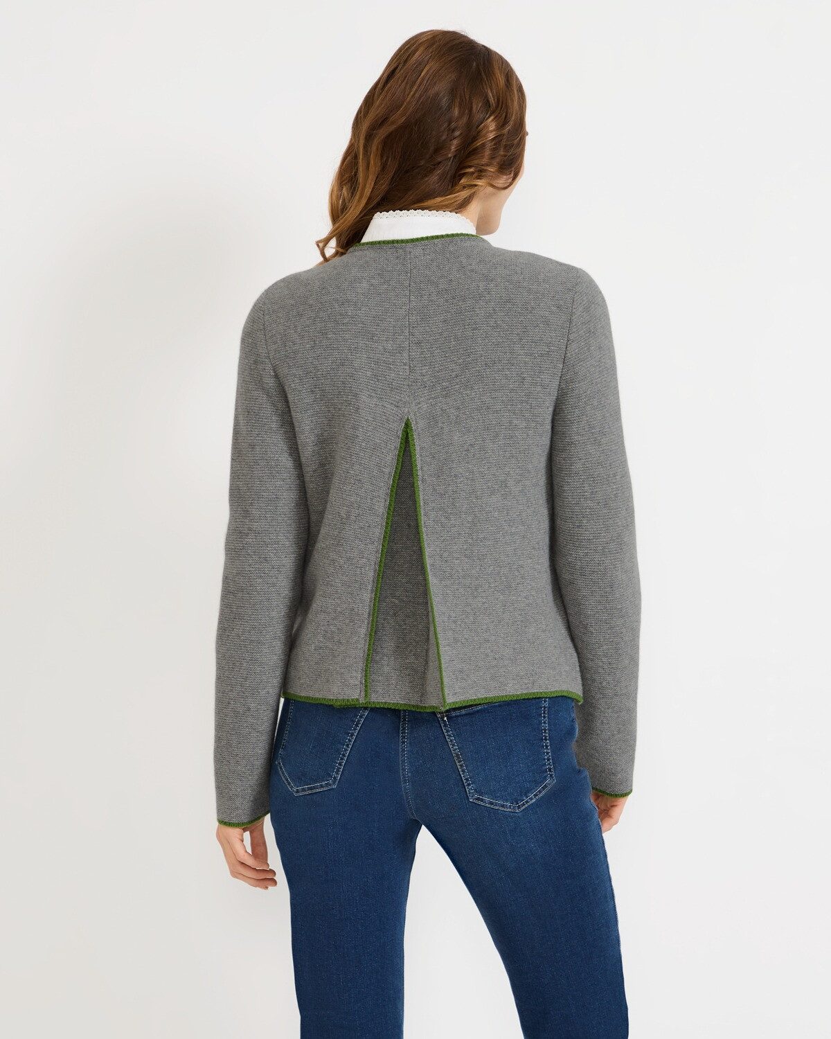 Reitmayer Strickjacke Cardigan mit Rückenfalte