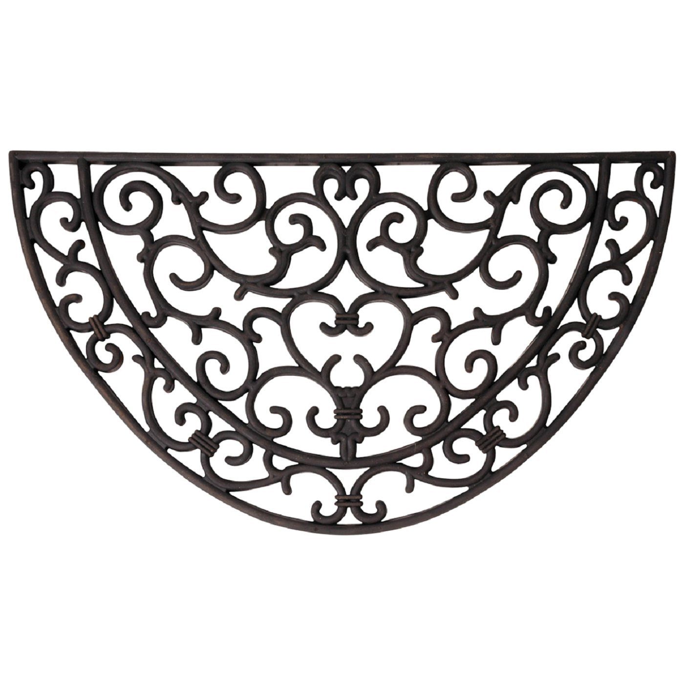 esschert design Fußmatte Esschert Design Tür Fuß Matte Vorleger Schmutz halbrund Gummi Muster