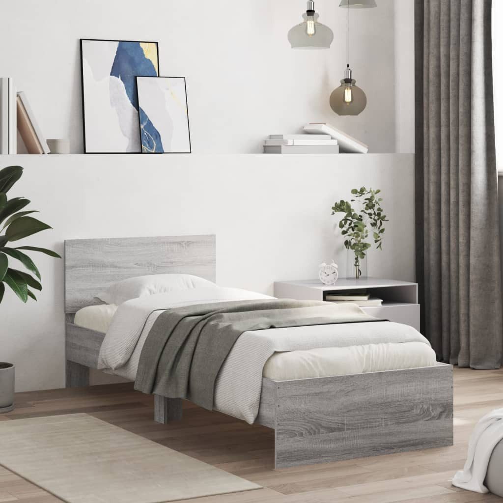 vidaXL Bett Bettgestell mit Kopfteil und günstig online kaufen