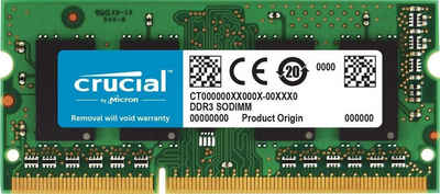 Crucial Crucial RAM CT102464BF160B 8GB DDR3 1600 MHz CL11 Laptop-Speicher Arbeitsspeicher