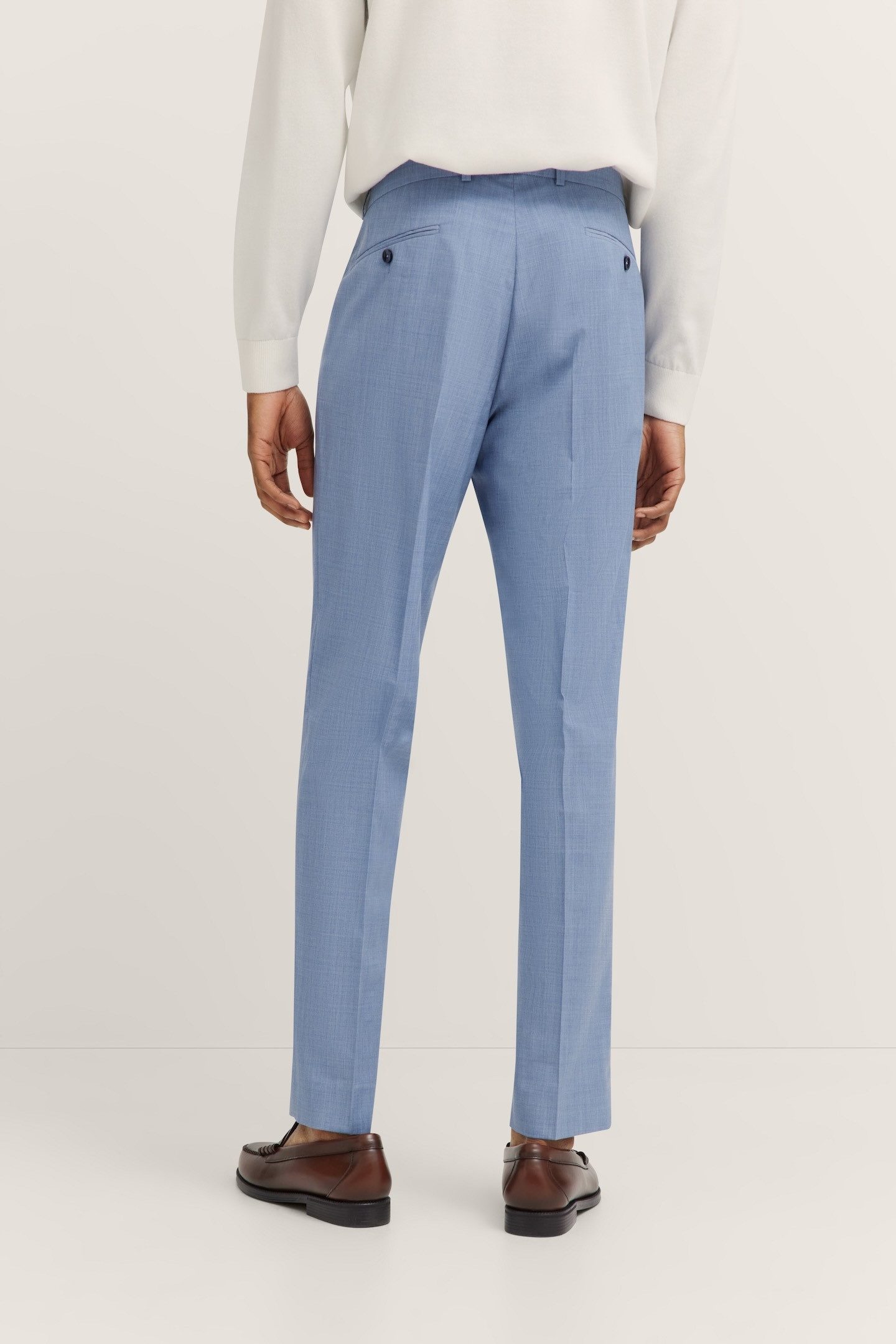 bugatti Anzughose Mix & Match mit Bügelfalte & feiner Struktur