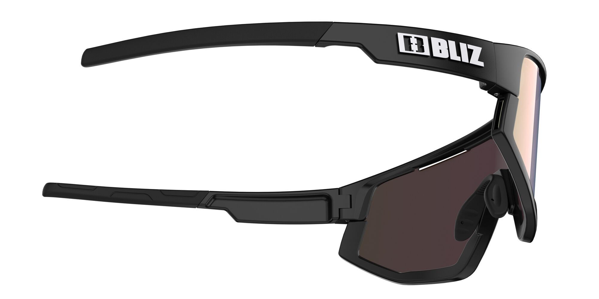 Bliz Sonnenbrille Fusion Small Matt Black/Brown w Rose Multi