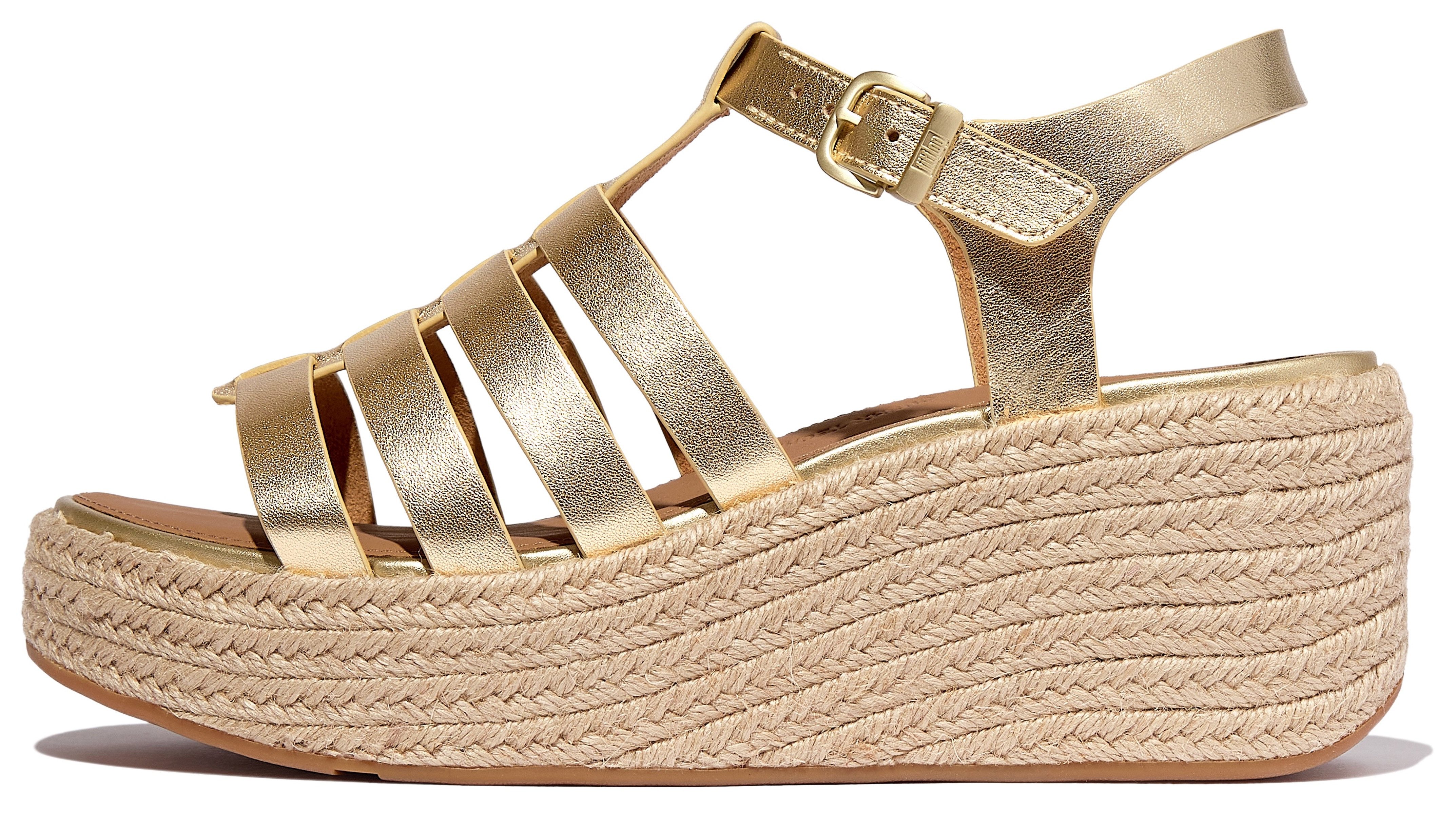 Fitflop PLATFFORMS Keilsandalette, Plateau Sandale im schönen Metallic-Look günstig online kaufen