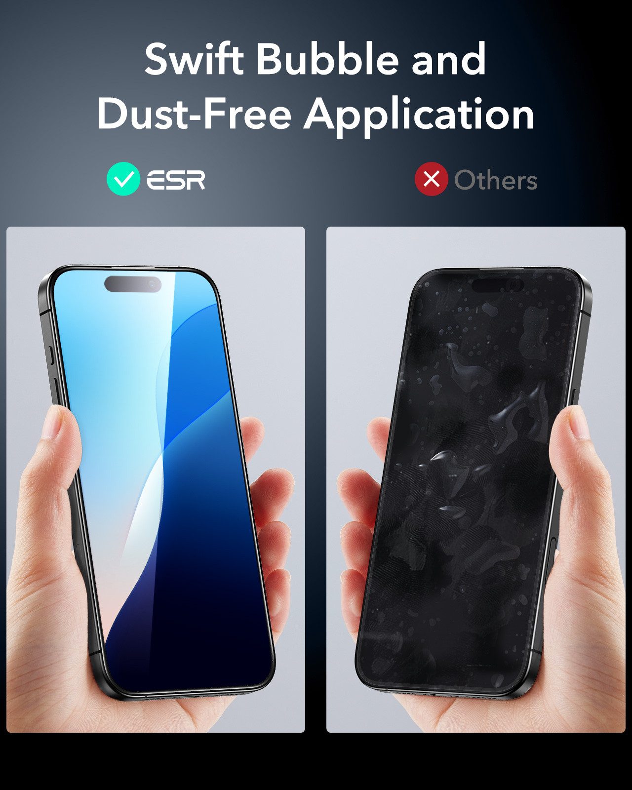 ESR Displayschutzglas Armorite Displayschutz für iPhone 16 Pro Max für iPhone 16 Pro Max, Ultimativer Bildschirmschutz