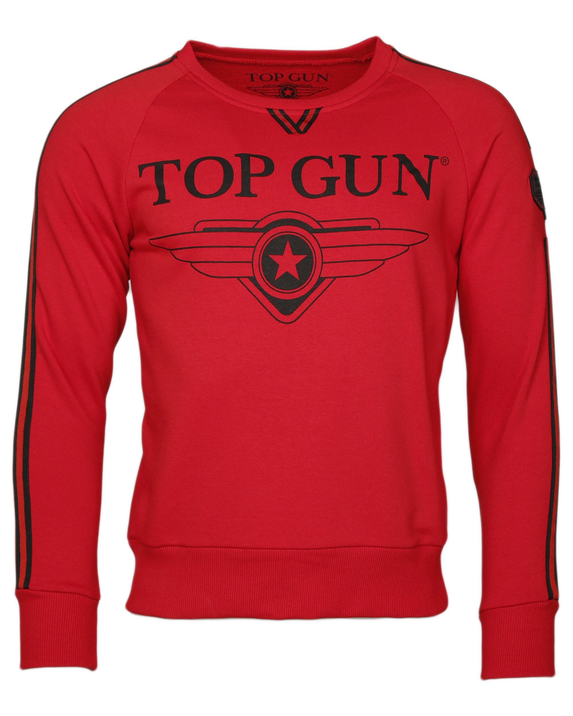 red TG20191013 GUN TOP Streak Sweater