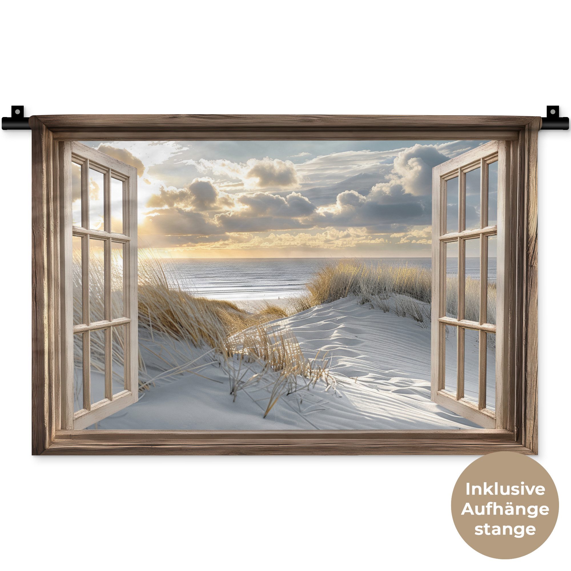 MuchoWow Wandteppich Ausblick - Strand - günstig online kaufen