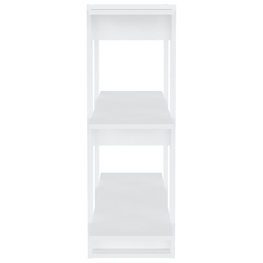 Weiß cm 80x30x87 Bücherregal/Raumteiler Bücherregal furnicato