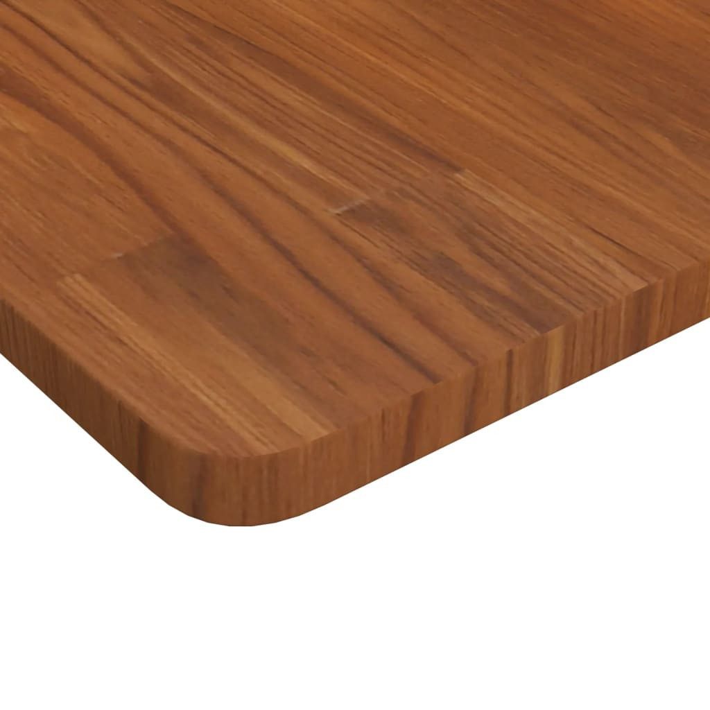 vidaXL Waschtischplatte Waschtischplatte Dunkelbraun 80x40x2,5 cm Massivholz Behandelt