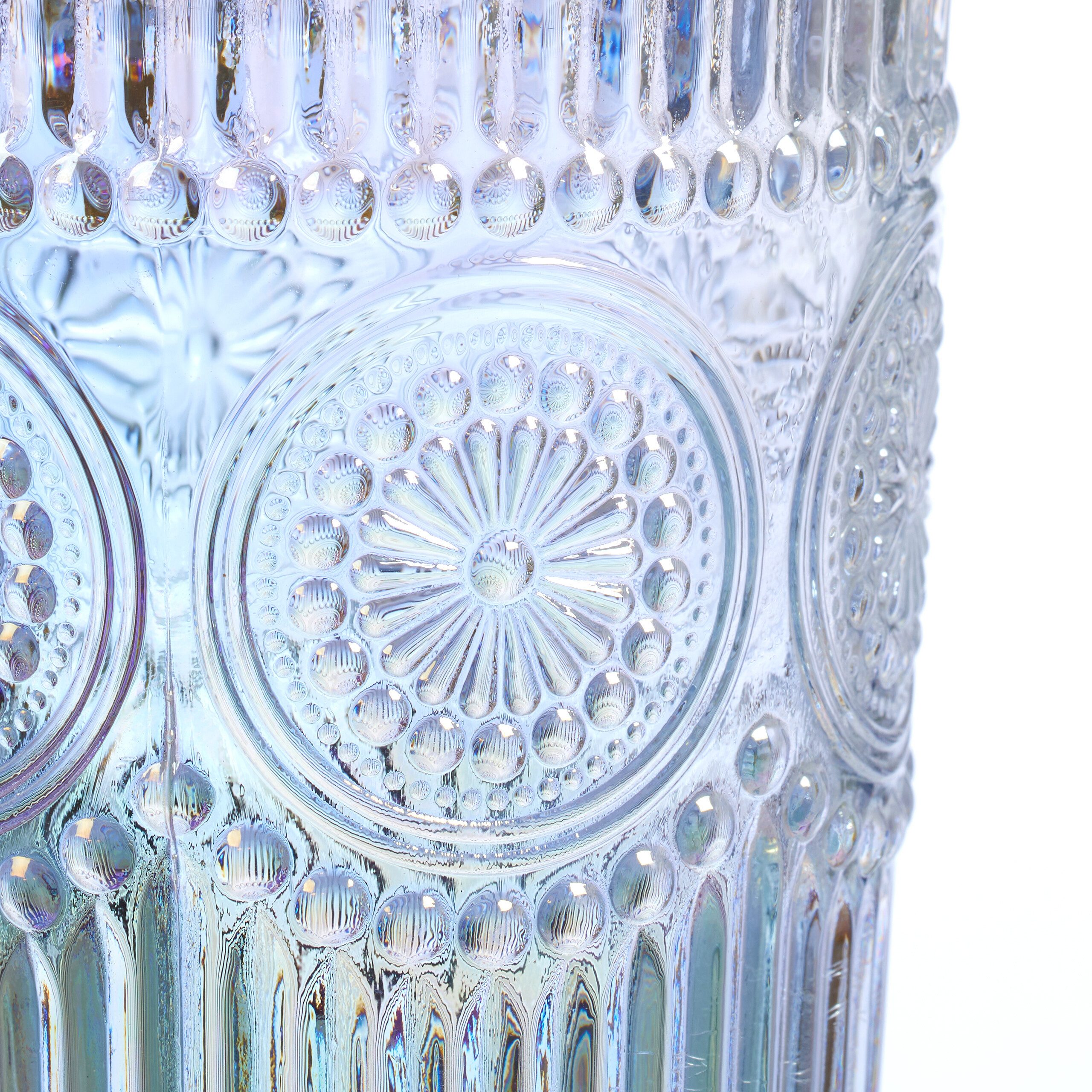 relaxdays Gläser-Set Trinkgläser Vintage 4er Set, 4-tlg., Glas, B – Bild 5 von 5