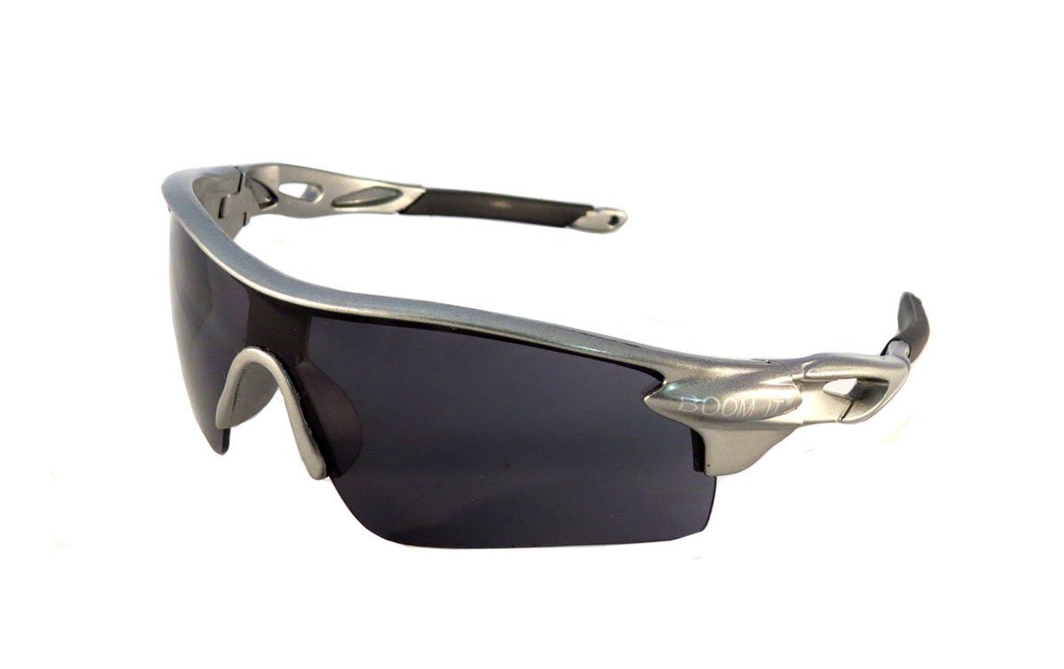 Brille Onesize "Biker" Spaß Partybrille grau Fasching Verspiegelt Sonnenbrille Sonia Originelli Sonnenbrille