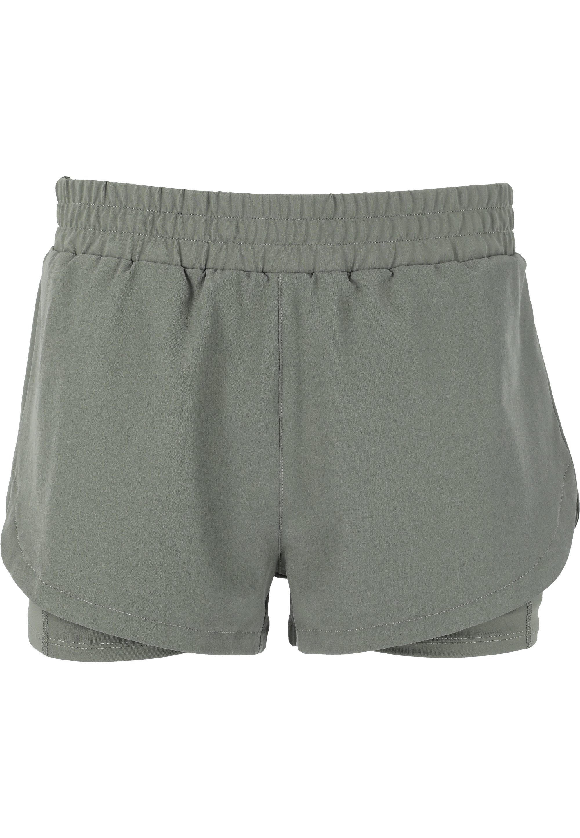 praktischer grün Shorts mit Yarol ENDURANCE 2-in-1-Funktion