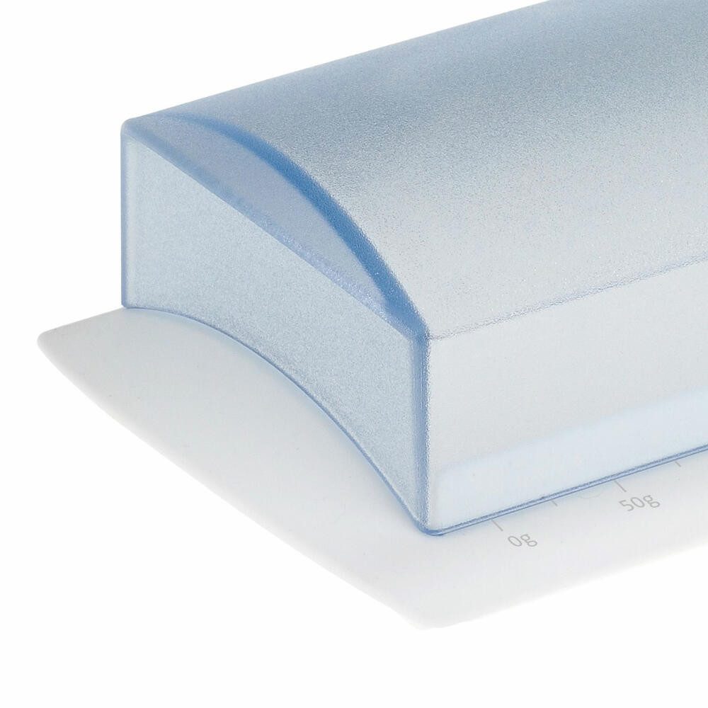 WESTMARK Butterdose mit Skala, Kunststoff, Weiß/Transluzent, Tisch-Butterdose, PP, SAN