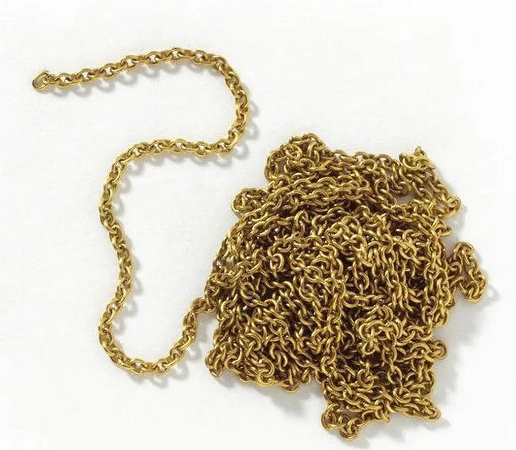 OcCre Modellbausatz Kette 1 mm ca 1m Länge, (Bastelbedarf, 1-tlg., Schiffsbausatzzubehör), Made in Europe