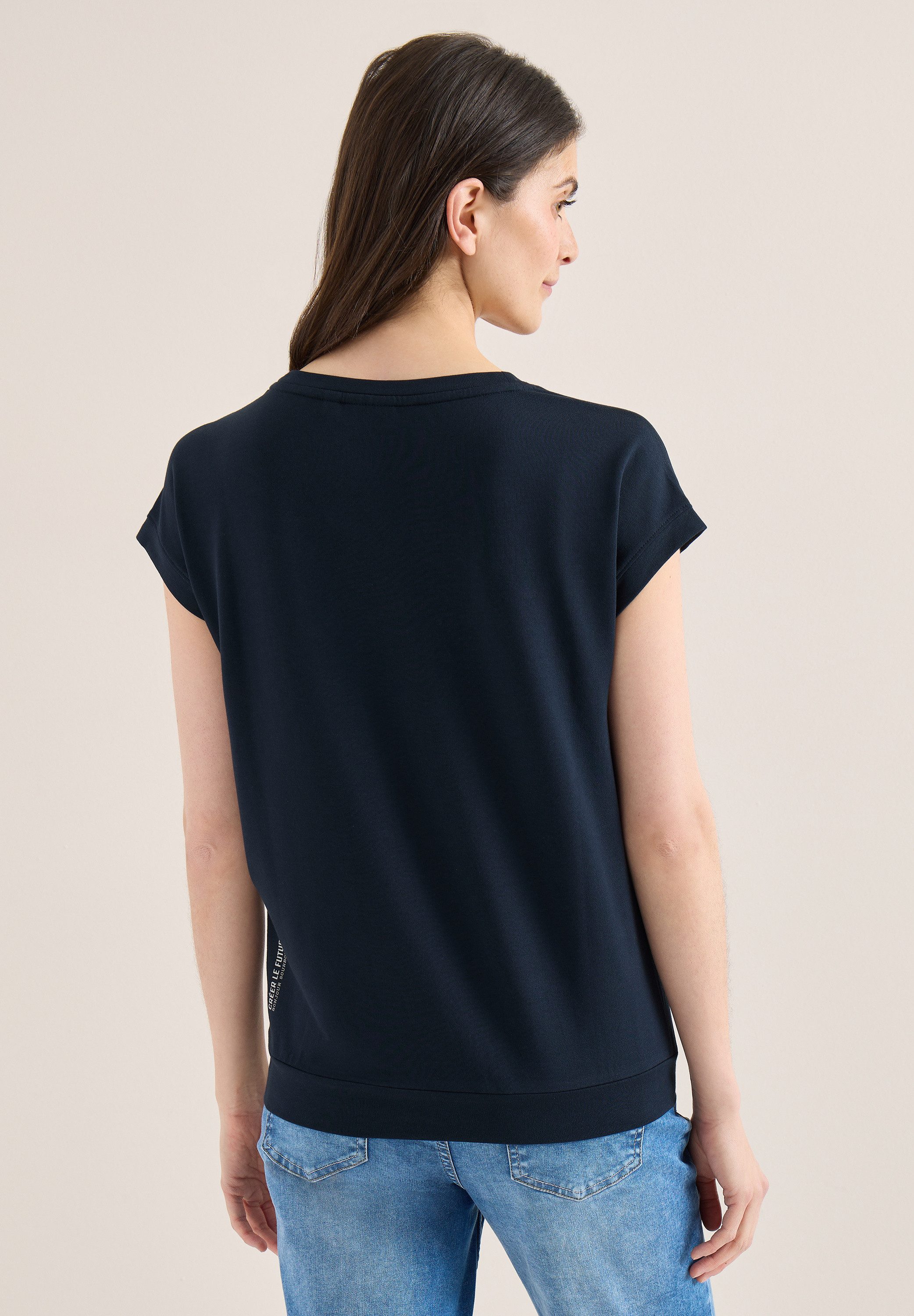 CECIL Print-Shirt mit U-Boot-Ausschnitt günstig online kaufen