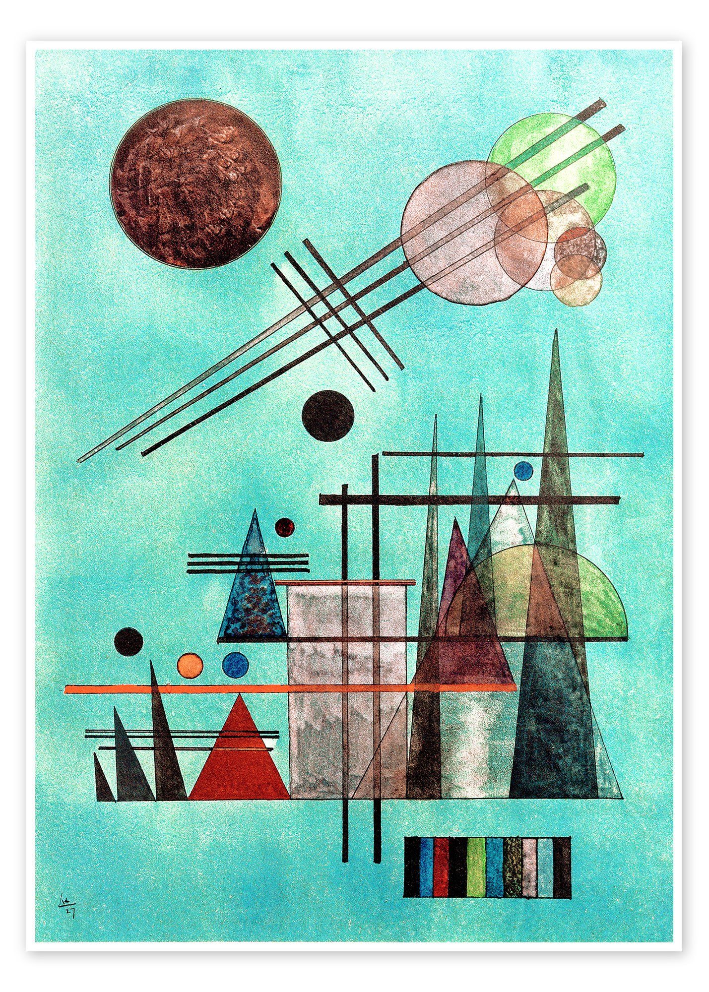 Posterlounge Kandinsky Posterlounge Diagonale Poster Di Wassily