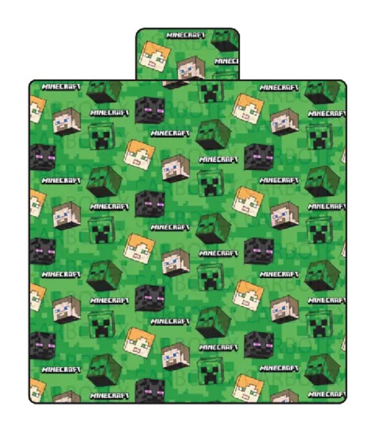 Wohndecke Minecraft Korallenvlies-Decke, 140 x 200 cm, 240 dickes, weiches, Minecraft, Geschenkidee für Mädchen und Jungen