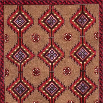 Hochflor-Läufer Belutsch Durchgemustert Rosso 179 x 101 cm, morgenland, rechteckig, Höhe: 8 mm, Handgeknüpft