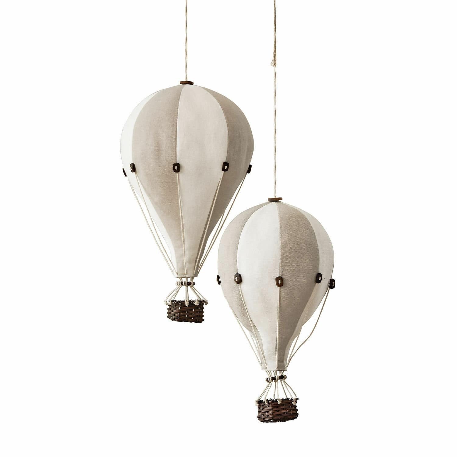 Mirabeau Wanddekoobjekt Deko-Heißluftballon 2er Set Merrybean creme/grau günstig online kaufen