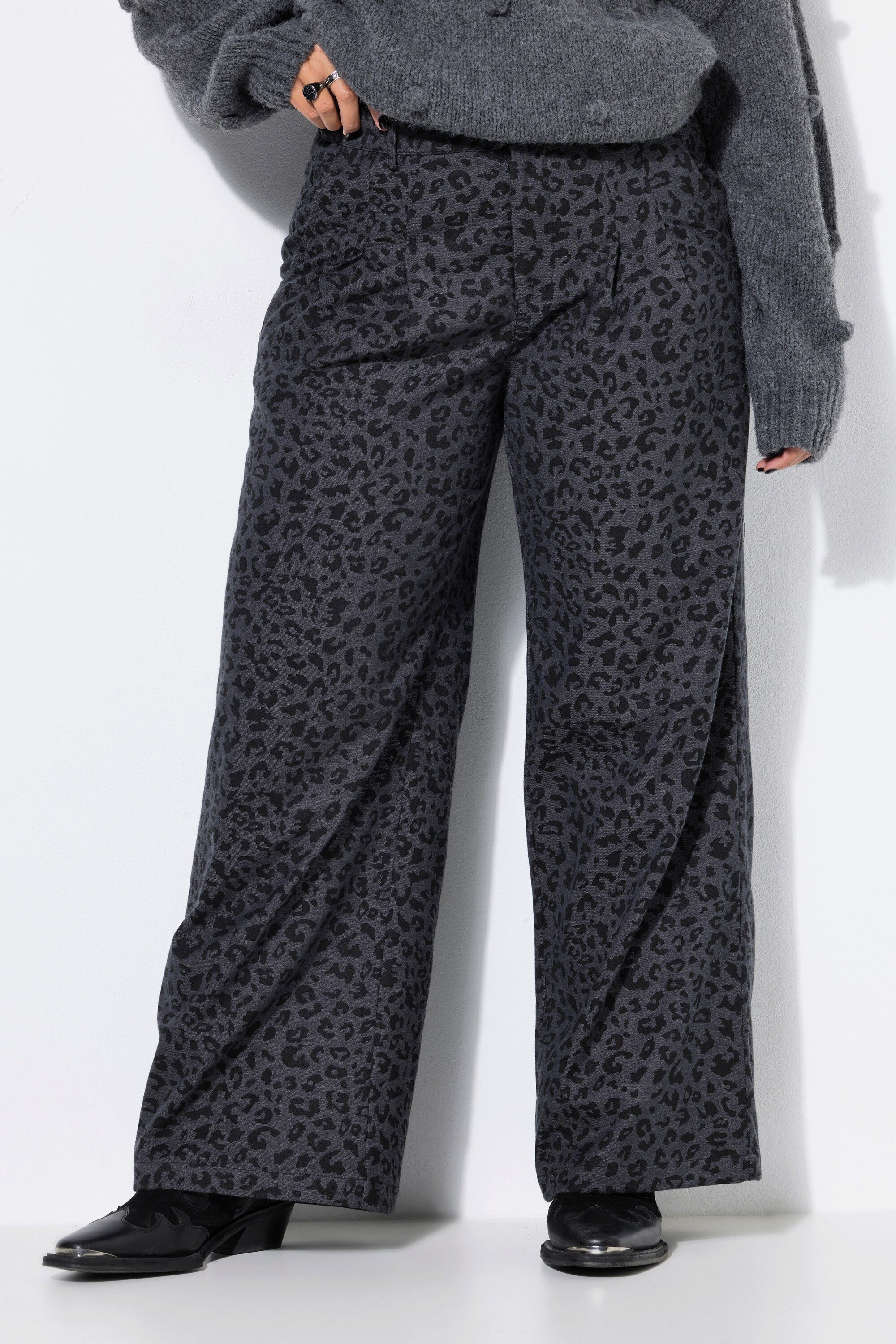 Studio Untold Funktionshose Leo-Hose Wide Shape High Waist