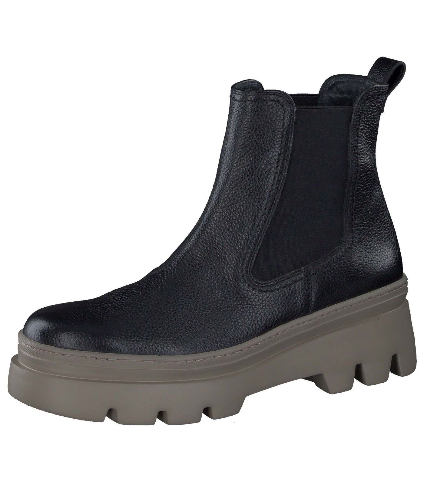 Paul Green Stiefelette Schwarz Stiefelette Leder/Textil