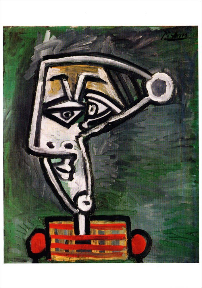 Postkarte Kunstkarte Pablo Picasso de femme" "Tête
