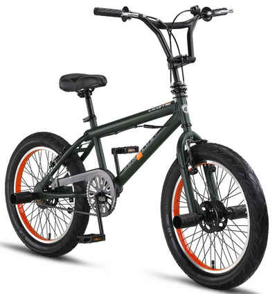 Licorne Bike BMX-Rad Licorne Bike Jump Premium BMX 360° Rotor-System 4 Stahl Pegs, 1 Gang