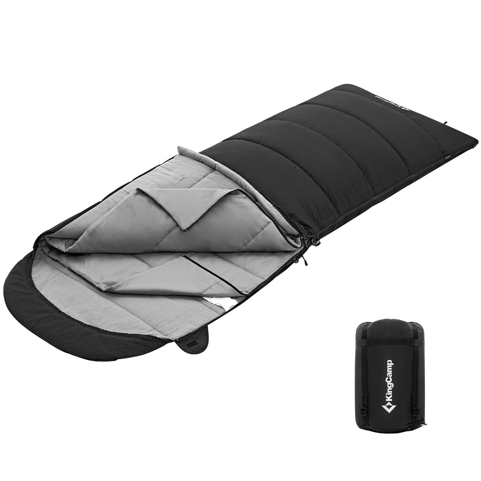 KingCamp Schlafsack Deckenschlafsack Bedfort Winter Schlafsack - XL La