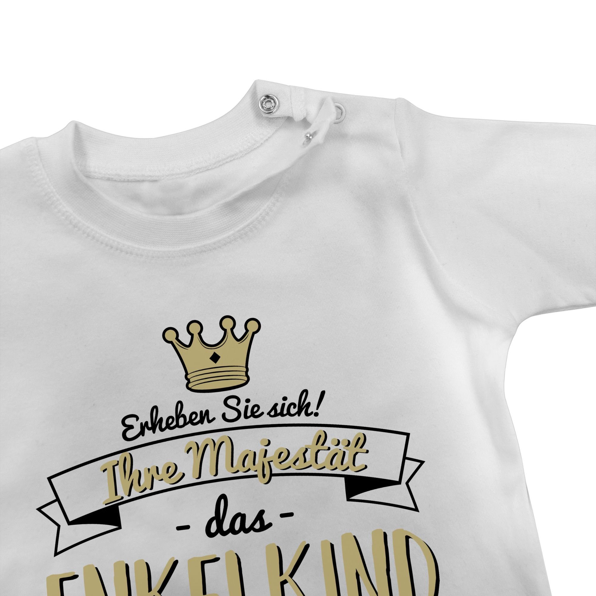 Baby das 1 den betritt Ihre Raum Enkelkind Majestät Shirtracer Weiß T-Shirt Sprüche