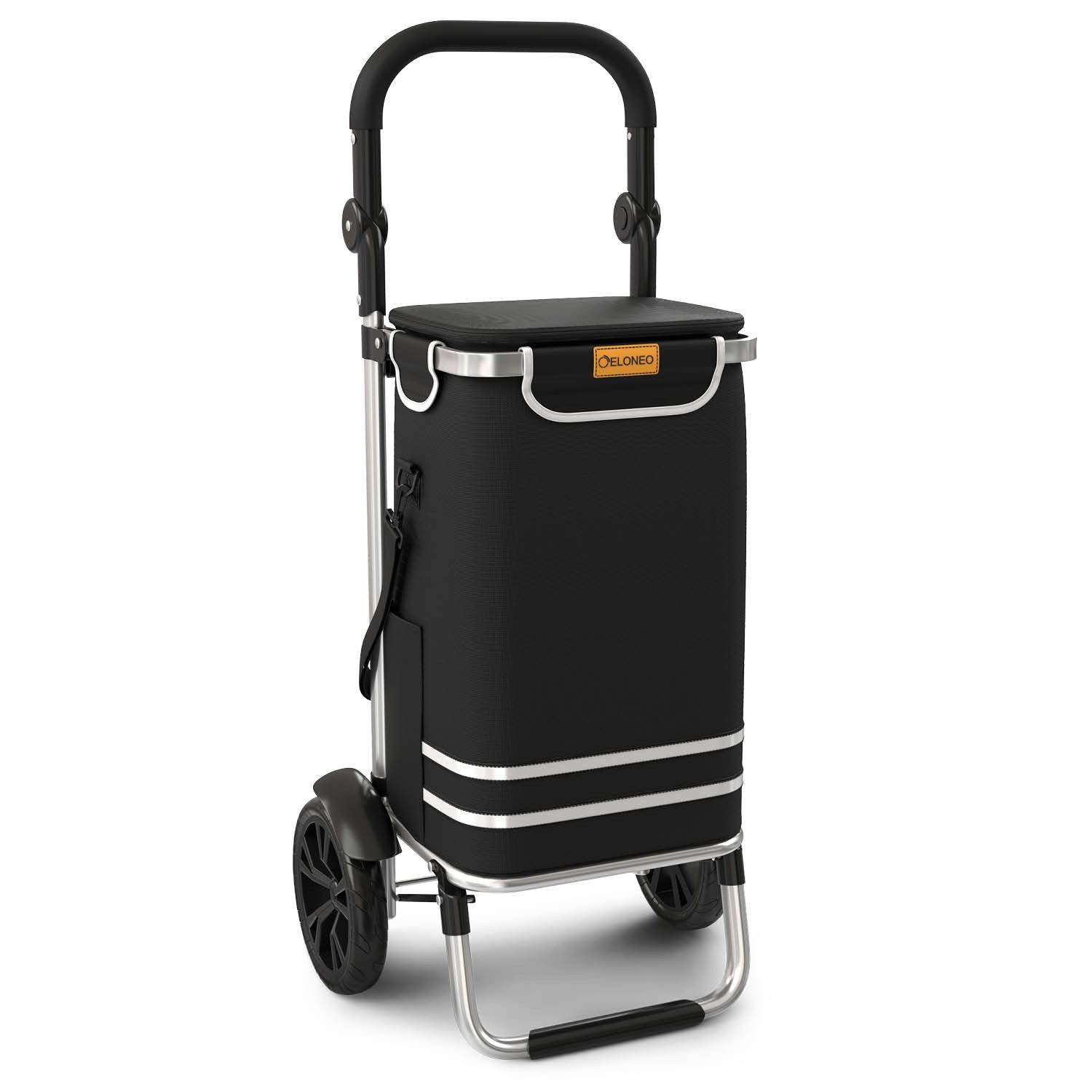 ELONEO Einkaufstrolley ELONEO Einkaufstrolley, 3in1, klappbar, Mit HängFix zum Anhängen an den Einkaufswagen