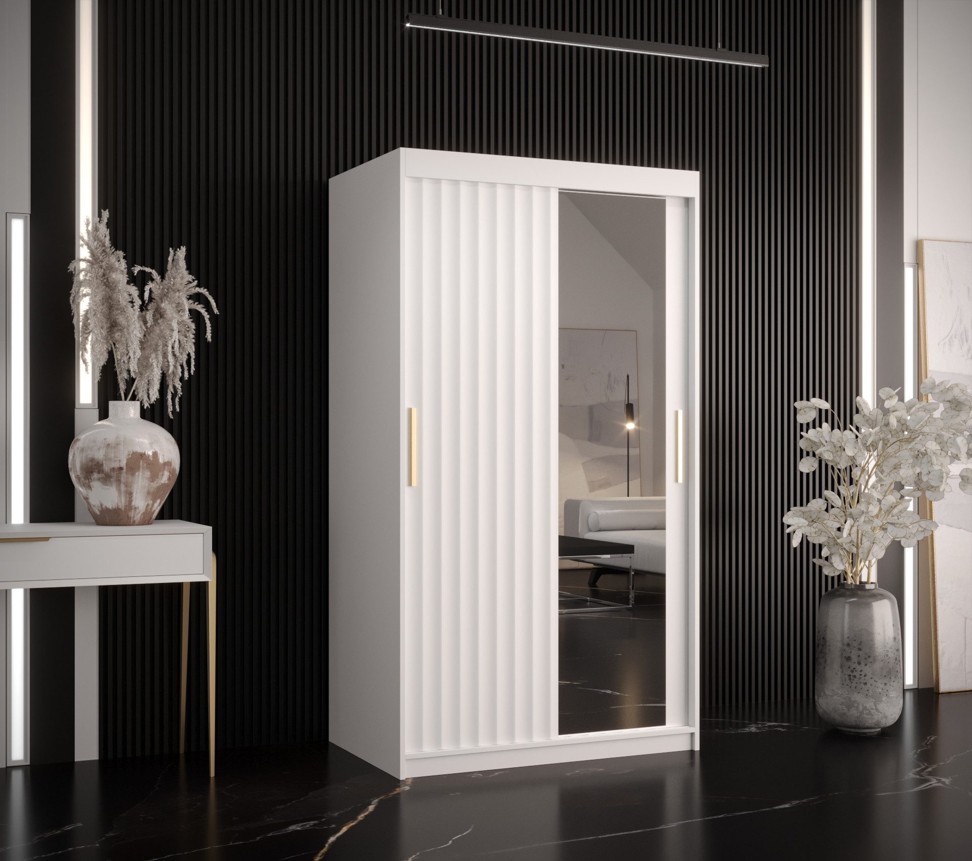 ABIKS MÖBEL Schwebetürenschrank RIFLO WAVE 2 Schlafzimmerschrank - mit Schi günstig online kaufen