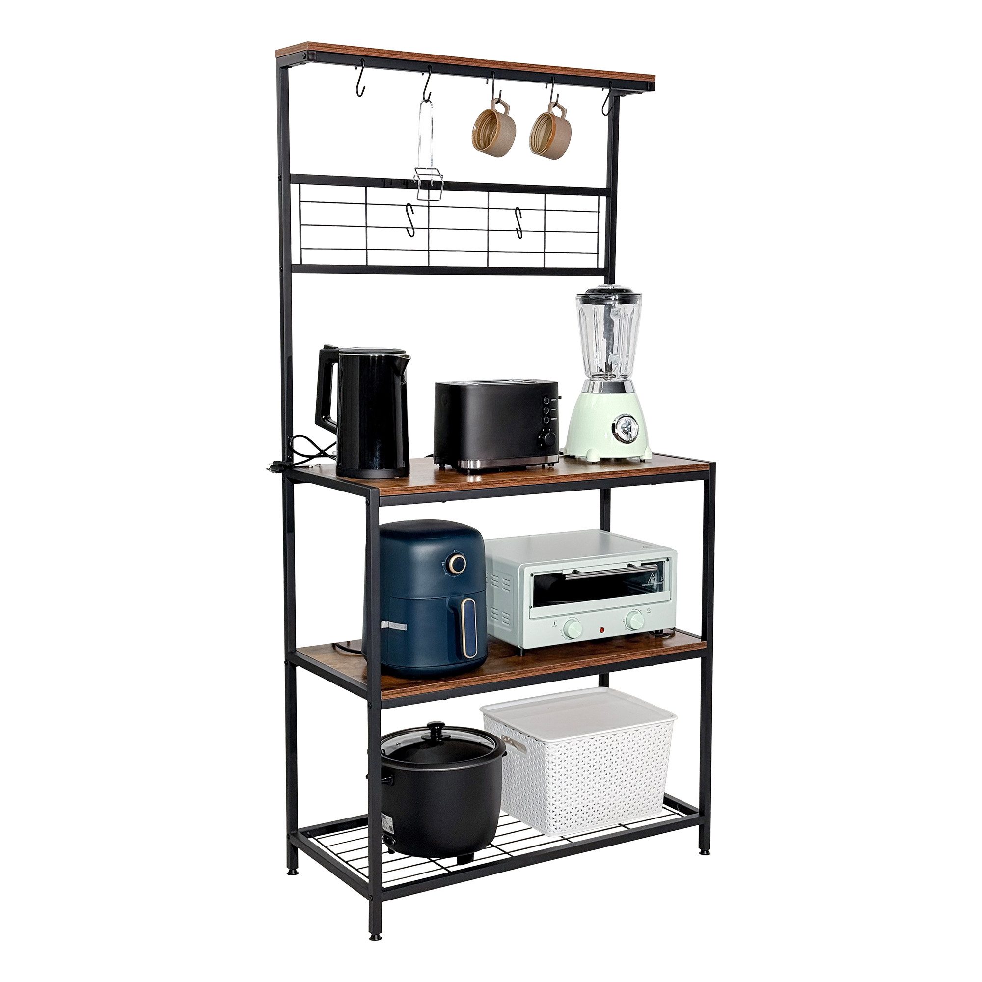 KAHOO Küchenregal Standregal, 4 Ablagen + günstig online kaufen