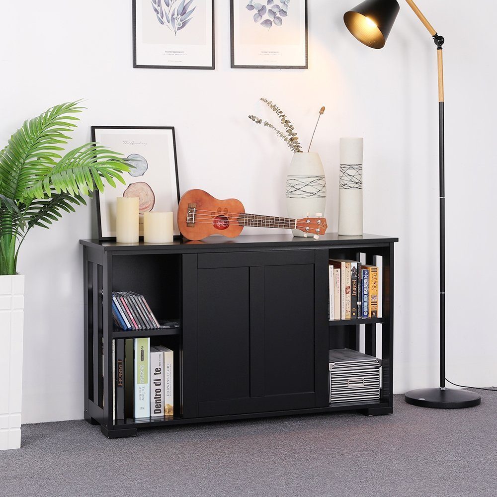 Yaheetech Kommode, Sideboard mit Stauraum und Schiebetüren