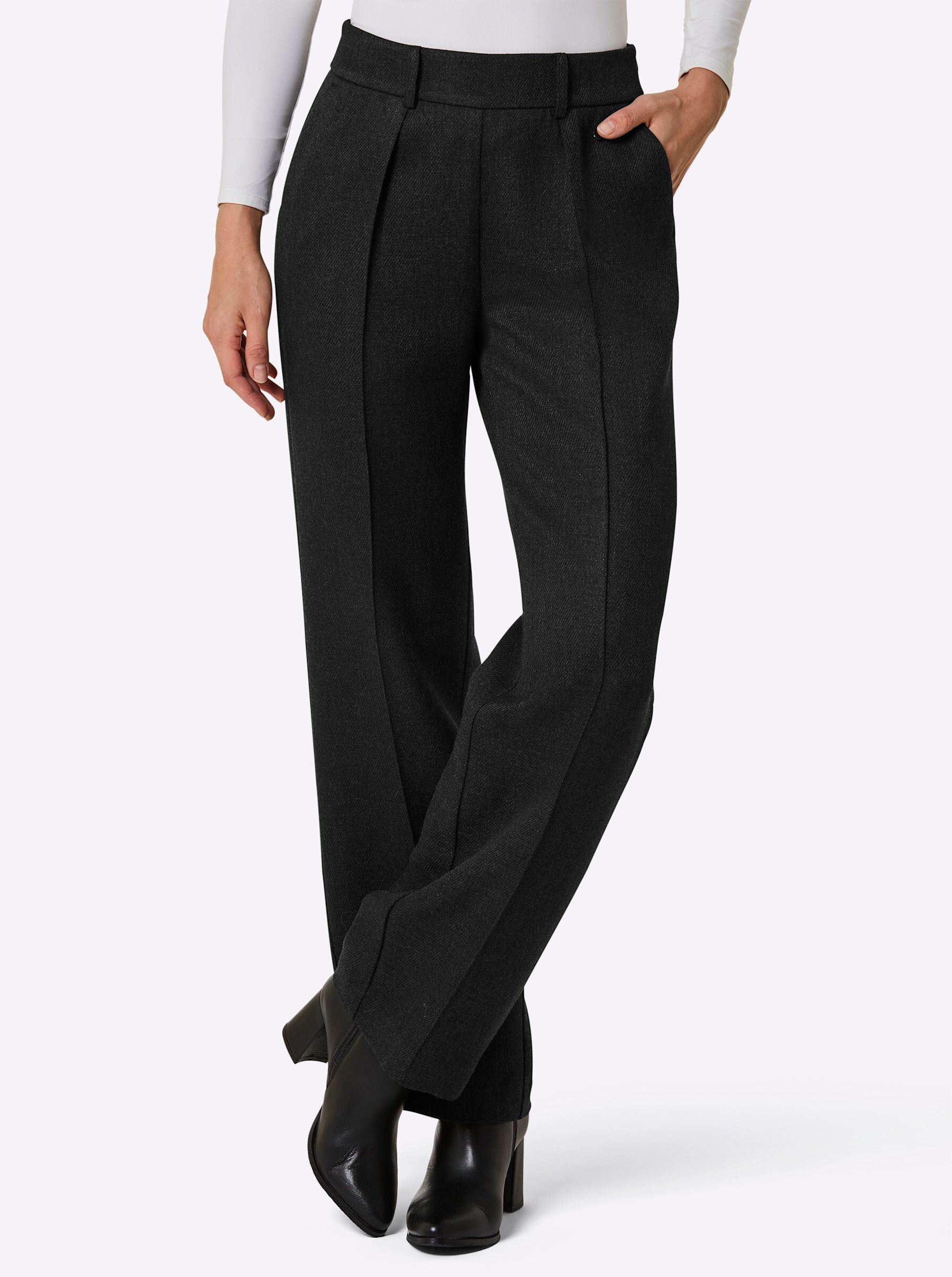 creation L Jerseyhose Woll-Mix-Hose komfortabel