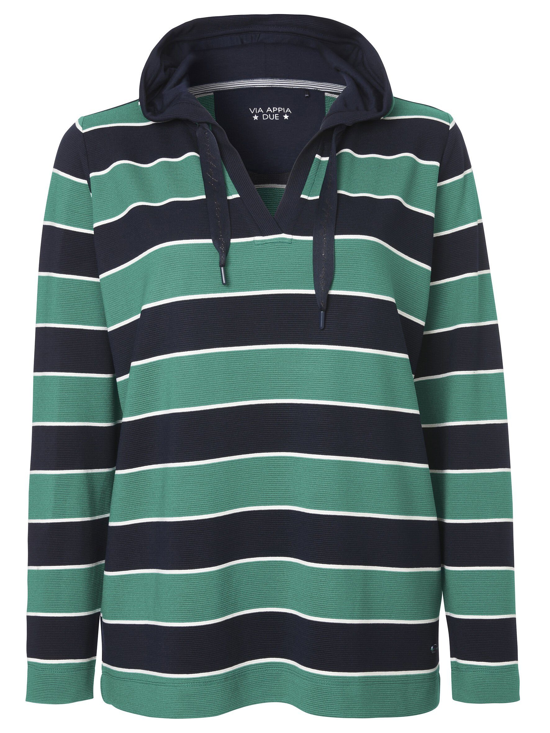 Sweatshirt Sportives Kapuzensweatshirt mit Glitzerdetails