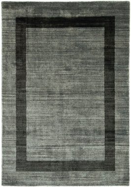 Wollteppich Gabbeh - Loribaft Perser - 200 x 140 cm - grau, morgenland, rechteckig, Höhe: 12 mm, Wohnzimmer, Handgeknüpft, Einzelstück mit Zertifikat
