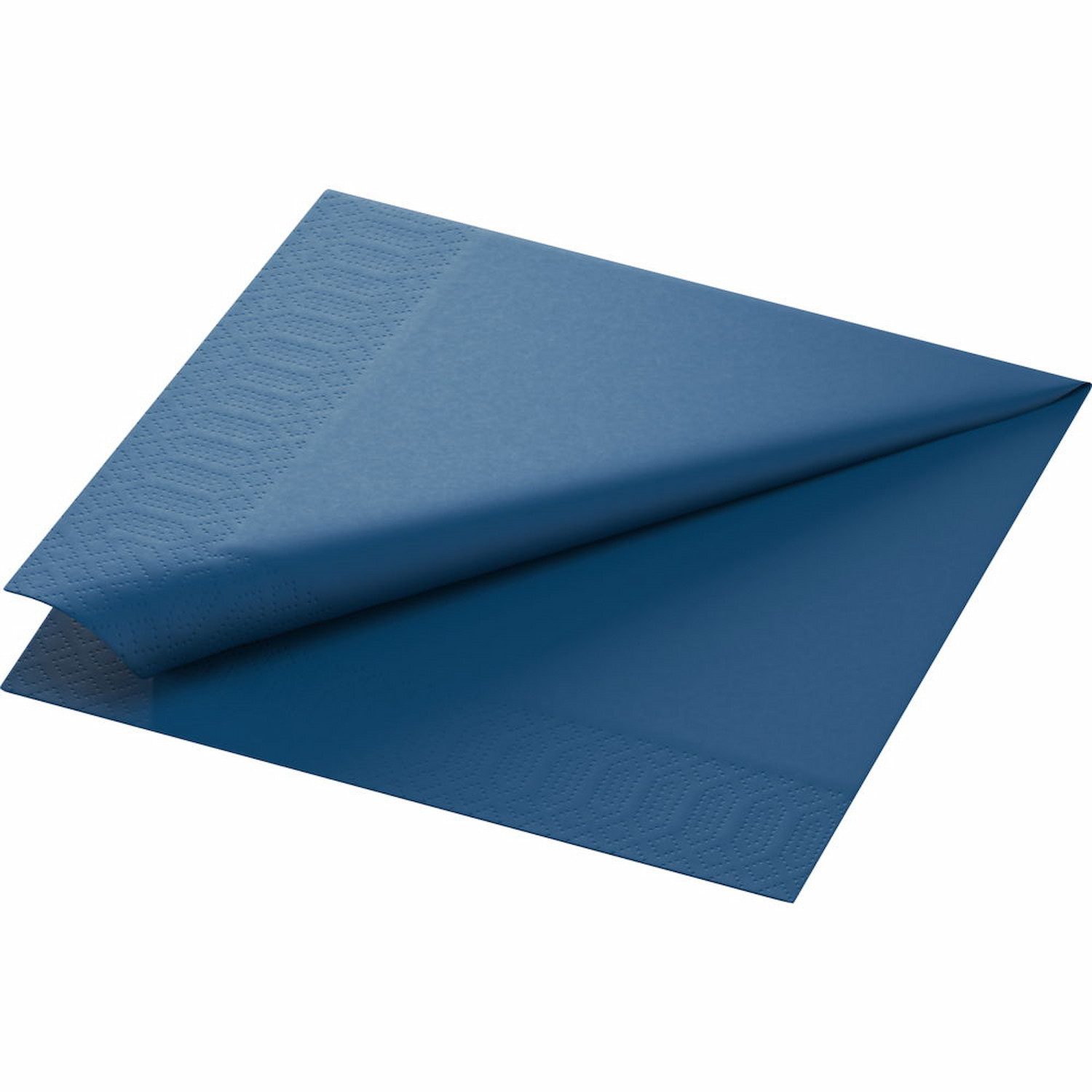 Duni Papierserviette 1000 Duni Servietten, dunkelblau, 3-lag., 40x40 cm, 1/4 Falz, 213547