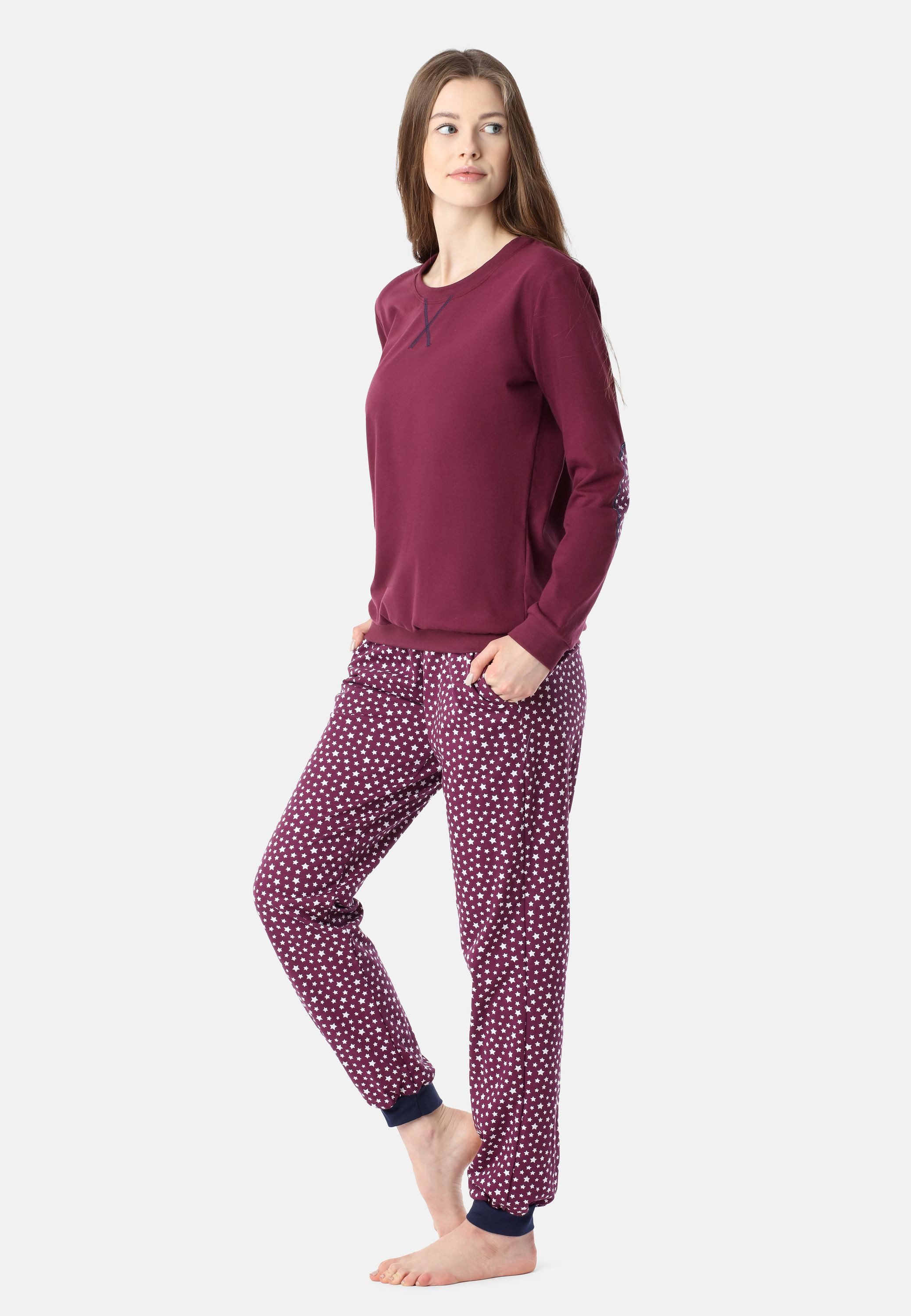 Merry Style Schlafanzug Damen Pyjama MS10-168 aus Baumwolle