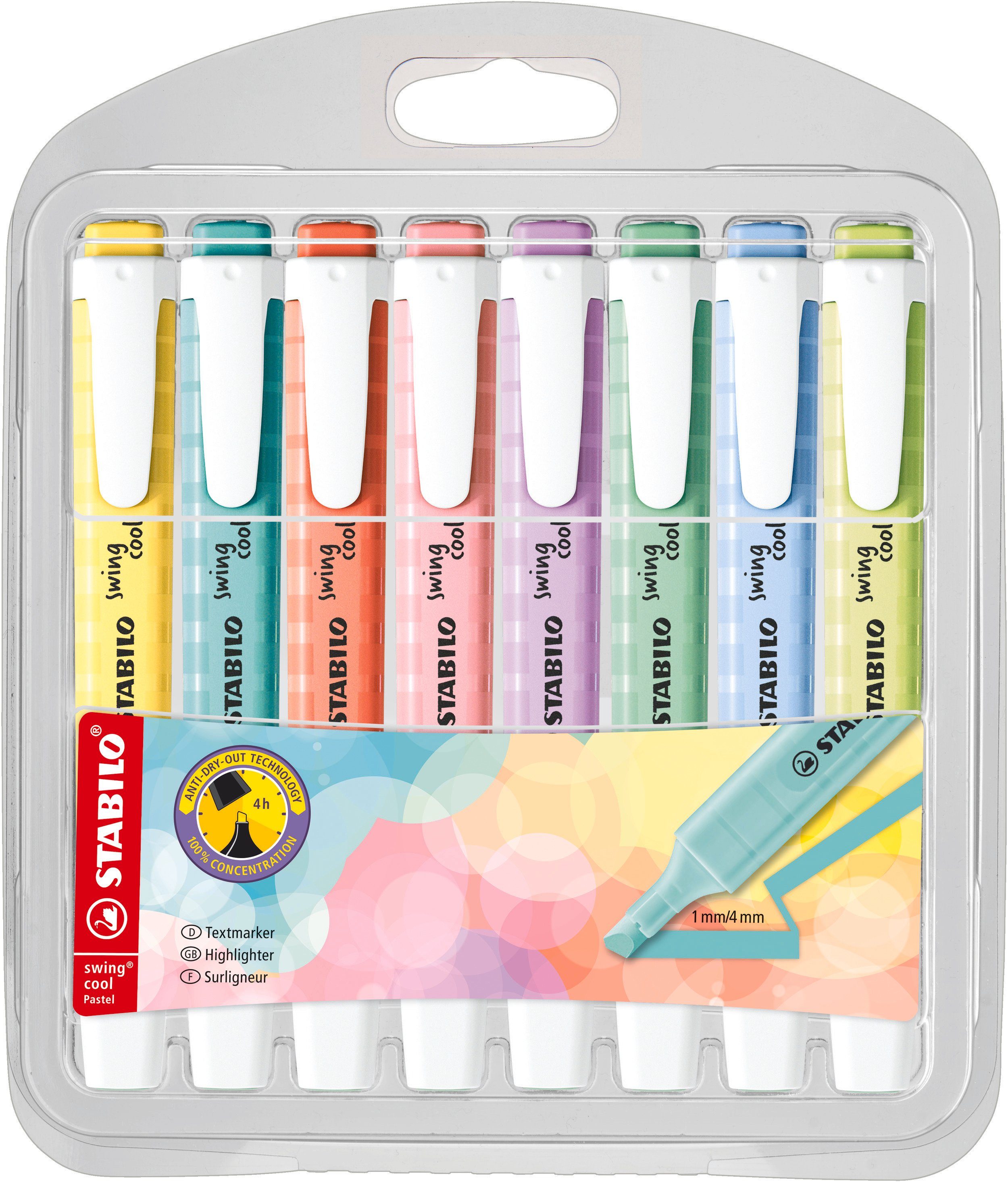 STABILO Marker Textmarker Stab. SWING COOl pastel