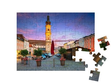 puzzleYOU Puzzle Stadtbild von Deggendorf, Deutschland, 48 Puzzleteile, puzzleYOU-Kollektionen Deutschland