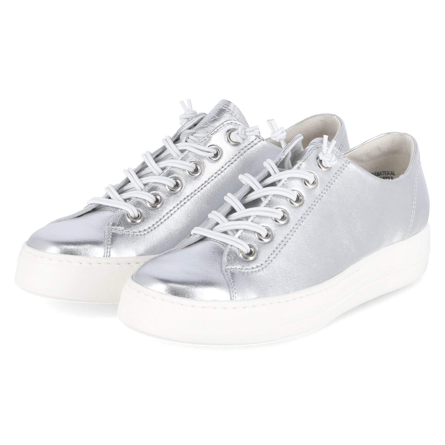 Paul Green Paul Green 4081-45 Damen Glattleder silver Schnürschuh