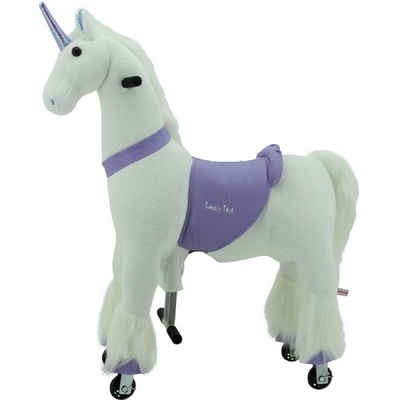 Sweety-Toys Reittier Sweety Toys 11346 Reittier Gross Einhorn auf Rollen für 4 bis 9 Jahre -Riding Animal