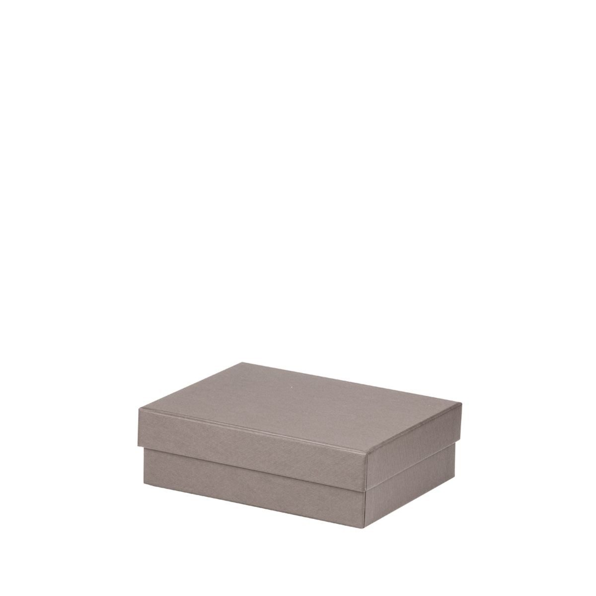 Rössler Geschenkbox RÖSSLER Kartonage Boxline taupe 14x19x6cm