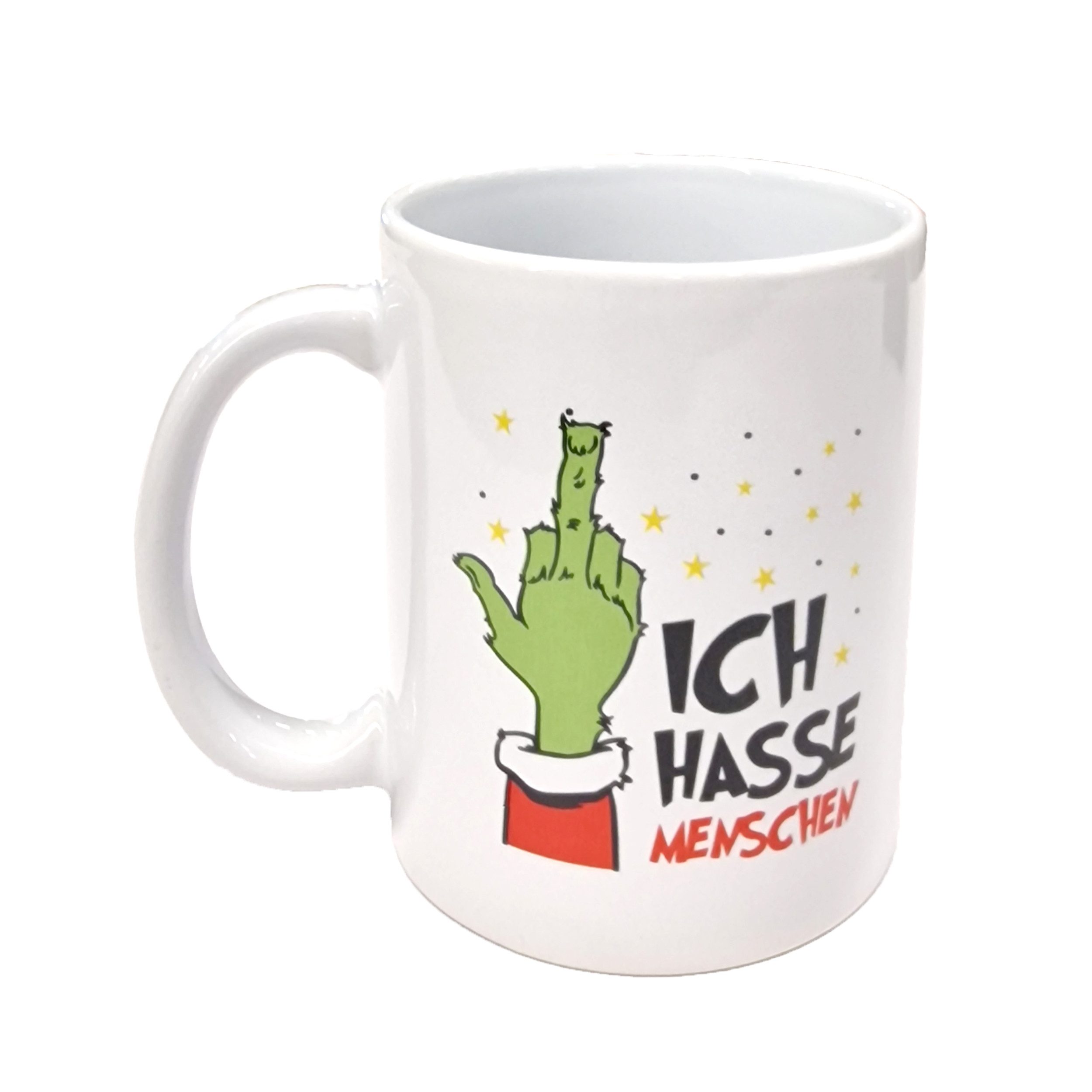 TOPCENT Tasse Kaffeetasse „Ich hasse Menschen“ – Lustige Spruchtasse 350 ml